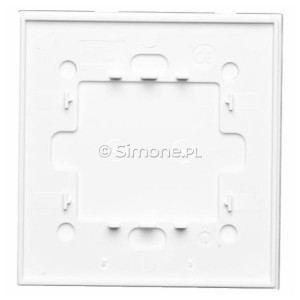 Panel Simon Touch Szkło 1-Modułowy z dwoma polami dotykowymi w poziomie, Współpracuje z ST2M lub ST2S Biała Perła Simon 54 Touch - Widok z tyłu)