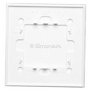 Panel Simon Touch Szkło 1-Modułowy z dwoma polami dotykowymi w pionie, Współpracuje z ST1Z Biała Perła Simon 54 Touch - Widok z tyłu)