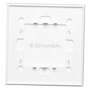 Panel Simon Touch Szkło 1-Modułowy z czterema polami dotykowymi, Współpracuje z ST2Z Biała Perła Simon 54 Touch - Widok z tyłu)