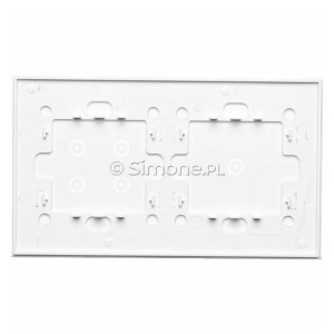 Panel Simon Touch Szkło 2-Modułowy, 1M z jednym polem dotykowym (ST1M lub ST1S), 2M z czterema polami dotykowymi (ST2Z) Biała Perła Simon 54 - Widok z tyłu)