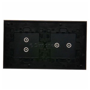 Panel Simon Touch Szkło 2-Modułowy, 1M z dwoma polami dotykowymi w poziomie (ST2M lub ST2S), 2M z dwoma polami dotykowymi w pionie (ST1Z) Zastygła Lawa Simon 54 - Widok z tyłu)