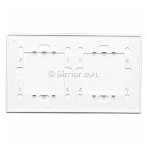 Panel Simon Touch Szkło 2-Modułowy, 1M z dwoma polami dotykowymi w pionie (ST1Z), 2M z dwoma polami dotykowymi w pionie (ST1Z) Biała Perła Simon 54 - Widok z tyłu)