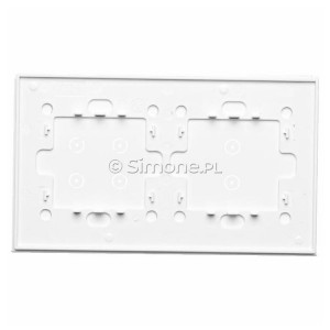 Panel Simon Touch Szkło 2-Modułowy, 1M z dwoma polami dotykowymi w pionie (ST1Z), 2M z czterema polami dotykowymi (ST2Z) Biała Perła Simon 54 - Widok z tyłu)