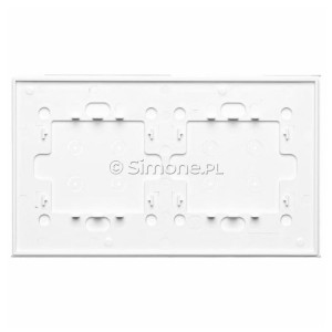 Panel Simon Touch Szkło 2-Modułowy, 1M z czterema polami dotykowymi (ST2Z), 2M z czterema polami dotykowymi (ST2Z) Biała Perła Simon 54 - Widok z tyłu)