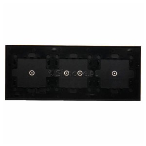 Panel Simon Touch Szkło 3-Modułowy, 1M z jednym polem dotykowym (ST1M lub ST1S), 2M z dwoma polami dotykowymi w poziomie (ST1Z), 3M z jednym polem dotykowym (ST1M lub ST1S) Zastygła Lawa Simon 54 Touch - Widok z tyłu)
