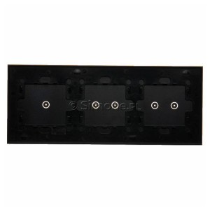 Panel Simon Touch Szkło 3-Modułowy, 1M z jednym polem dotykowym (ST1M lub ST1S), 2M z dwoma polami dotykowymi w poziomie (ST2M lub ST2S), 3M z dwoma polami dotykowymi w poziomie (ST2M lub ST2S) Zastygła Lawa Simon 54 Touch - Widok z tyłu)