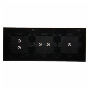 Panel Simon Touch Szkło 3-Modułowy, 1M z jednym polem dotykowym (ST1M lub ST1S), 2M z dwoma polami dotykowymi w poziomie (ST1Z), 3M z dwoma polami dotykowymi w pionie (ST1Z) Zastygła Lawa Simon 54 Touch - Widok z tyłu)