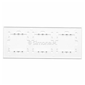 Panel Simon Touch Szkło 3-Modułowy, 1M z dwoma polami dotykowymi w pionie (ST1Z), 2M z dwoma polami dotykowymi w pionie (ST1Z), 3M z dwoma polami dotykowymi w pionie (ST1Z) Biała Perła Simon 54 - Widok z tyłu)