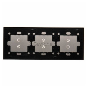 Panel Simon Touch Szkło 3-Modułowy, 1M z dwoma polami dotykowymi w pionie (ST1Z), 2M z dwoma polami dotykowymi w pionie (ST1Z), 3M z dwoma polami dotykowymi w pionie (ST1Z) Srebrna Mgła Simon 54 - Widok z tyłu)