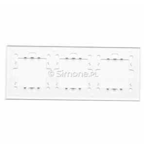 Panel Simon Touch Szkło 3-Modułowy, 1M z dwoma polami dotykowymi w pionie (ST1Z), 2M z czterema polami dotykowymi (ST2Z), 3M z dwoma polami dotykowymi w pionie (ST1Z) Biała Perła Simon 54 - Widok z tyłu)