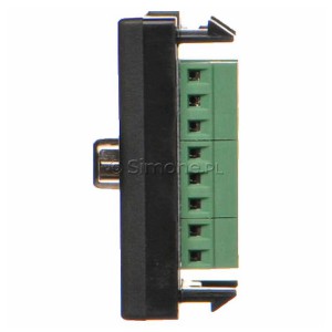 Płytka K45 złącze VGA (D-SUB 15) 45×45mm szary grafit Simon Connect - Widok z boku)
