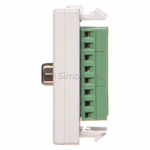 Płytka K45 złącze VGA (D-SUB 15) 45×45mm czysta biel Simon Connect - Widok z boku)