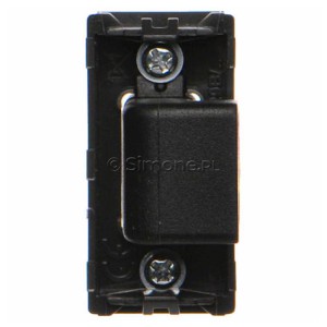 Płytka K45 adapter HDMI-HDMI 45×22,5mm szary grafit Simon Connect - Widok z tyłu)