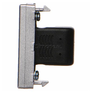 Płytka K45 adapter HDMI-HDMI 45×22,5mm aluminium Simon Connect - Widok z boku)