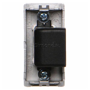 Płytka K45 adapter HDMI-HDMI 45×22,5mm aluminium Simon Connect - Widok z tyłu)