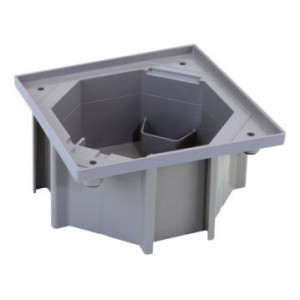 KGE170/23 Puszka do wkładu IP66 do betonowania  szary Simon Connect - Widok z przodu