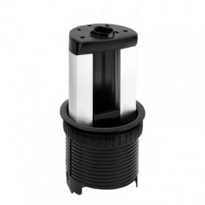 KTL202 Teleblok podstawa 2x K45 (45x45mm) Simon Connect - Widok z przodu