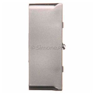 Puszka instalacyjna podwójna naścienna płytka Inox Met. Simon Basic - Widok z boku)