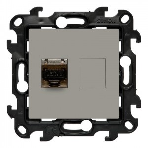 N61.01/42 Gniazdo komputerowe pojedyncze RJ45 kat. 6 Kaszmirowy Simon 24 - Widok z przodu