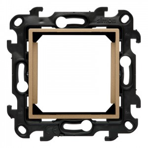 NA45.01/34 Adapter (przejściówka) na osprzęt standardu 45x45 mm Szampański Mat Simon 24 - Widok z przodu