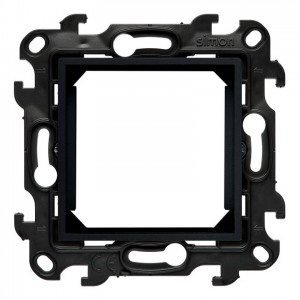 NA45.01/38 Adapter (przejściówka) na osprzęt standardu 45x45 mm Grafitowy Mat Simon 24 - Widok z przodu