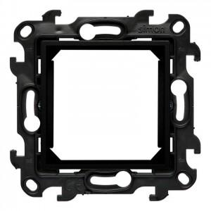 NA45.01/49 Adapter (przejściówka) na osprzęt standardu 45x45 mm Czarny Mat Simon 24 - Widok z przodu