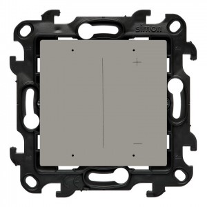 NESRGB1W.01/42 Ściemniacz klawiszowy do pasków LED RGBW 12-24V 120W + WiFi Kaszmirowy Simon 24 - Widok z przodu
