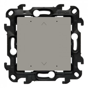 NEZ1L.01/42 Lokalny elektroniczny sterownik roletowy 4-funkcyjny z podświetleniem stanu pracy typu LED Kaszmirowy Simon 24 - Widok z przodu