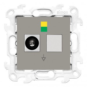 NGEK1.01/42 Gniazdo ekwipotencjalne pojedyncze Kaszmirowy Simon 24 - Widok z przodu