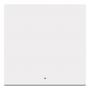 NKW1L/11 Klawisz pojedynczy z oczkiem Biały Simon 24 - Widok z przodu