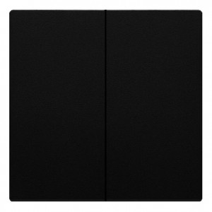 NKW5/49 Klawisze podwójne Czarny Mat Simon 24 - Widok z przodu