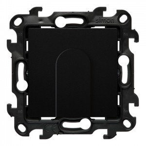 NPK1.01/49 Przyłącze kabla Czarny Mat Simon 24 - Widok z przodu