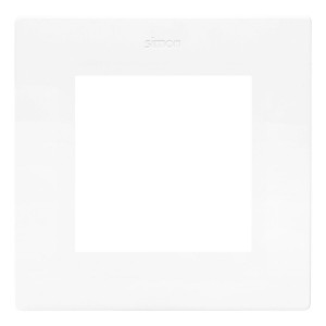 NR1/11 Ramka pojedyncza Biały Simon 24 - Widok z przodu