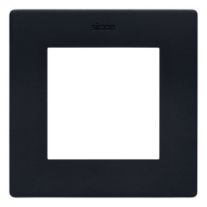 NR1/38 Ramka pojedyncza Grafitowy Mat Simon 24 - Widok z przodu