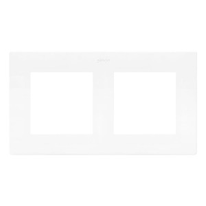 NR2/11 Ramka podwójna Biały Simon 24 - Widok z przodu