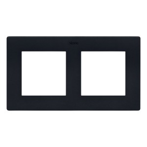 NR2/38 Ramka podwójna Grafitowy Mat Simon 24 - Widok z przodu