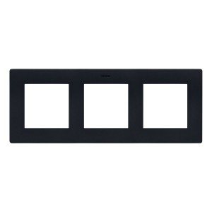 NR3/38 Ramka potrójna Grafitowy Mat Simon 24 - Widok z przodu