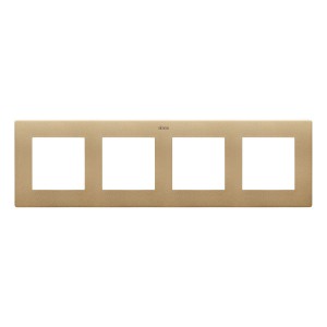 NR4/34 Ramka poczwórna Szampański Mat Simon 24 - Widok z przodu