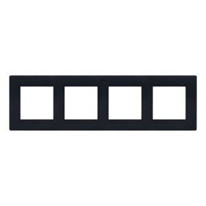 NR4/38 Ramka poczwórna Grafitowy Mat Simon 24 - Widok z przodu