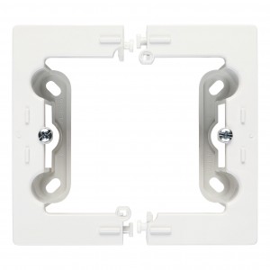 NSC/11 Puszka natynkowa pojedyncza, składana Biały Simon 24 - Widok z przodu