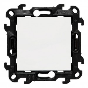 NW6.01/X/11 Łącznik schodowy bez piktogramu 10A Biały Simon 24 - Widok z przodu