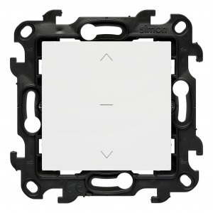 NZW1K.01/11 Łącznik żaluzjowy trójpozycyjny 1-0-2 10A Biały Simon 24 - Widok z przodu