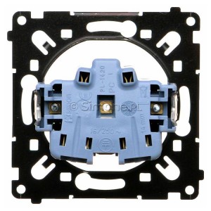 Mechanizm gniazda pojedynczego z uziemieniem 16A Mechanizmy Simon 55 - Widok z tyłu)