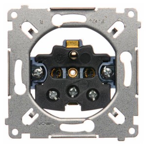 SGZ1M Mechanizm gniazda pojedynczego z uziemieniem 16A (zaciski śrubowe) Mechanizmy Simon 54 - Widok z przodu