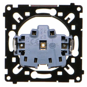 Mechanizm gniazda pojedynczego z uziemieniem 16A Mechanizmy Simon 55 - Widok z tyłu)