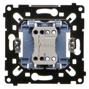 Mechanizm łącznika pojedynczego 10A Mechanizmy Simon 55 - Widok z tyłu)
