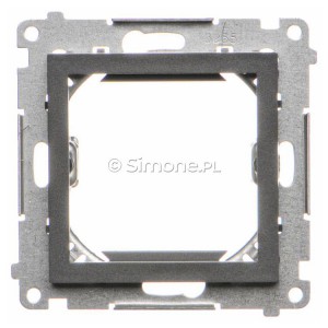 TA45.01/116 Adapter (przejściówka) na osprzęt standardu 45x45 mm Grafitowy Mat Simon 55 - Widok z przodu