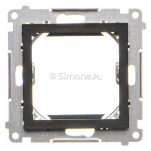 TA45.01/149 Adapter (przejściówka) na osprzęt standardu 45x45 mm Czarny Mat Simon 55 - Widok z przodu