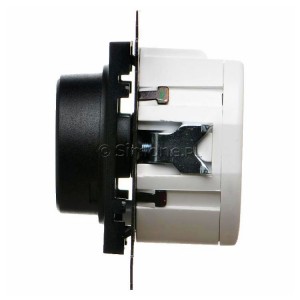 TES9L.01/149 Ściemniacz obrotowy do oświetlenia typu LED 2-200W Czarny Mat Simon 55 - Widok z boku)