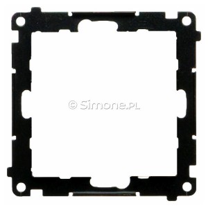 Lokalny elektroniczny sterownik roletowy 4-funkcyjny z podświetleniem stanu pracy typu LED Aluminium Mat Simon 55 - Widok z przodu